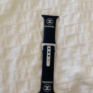 Luxury CC silicone Apple Watch band 42/44/45mm